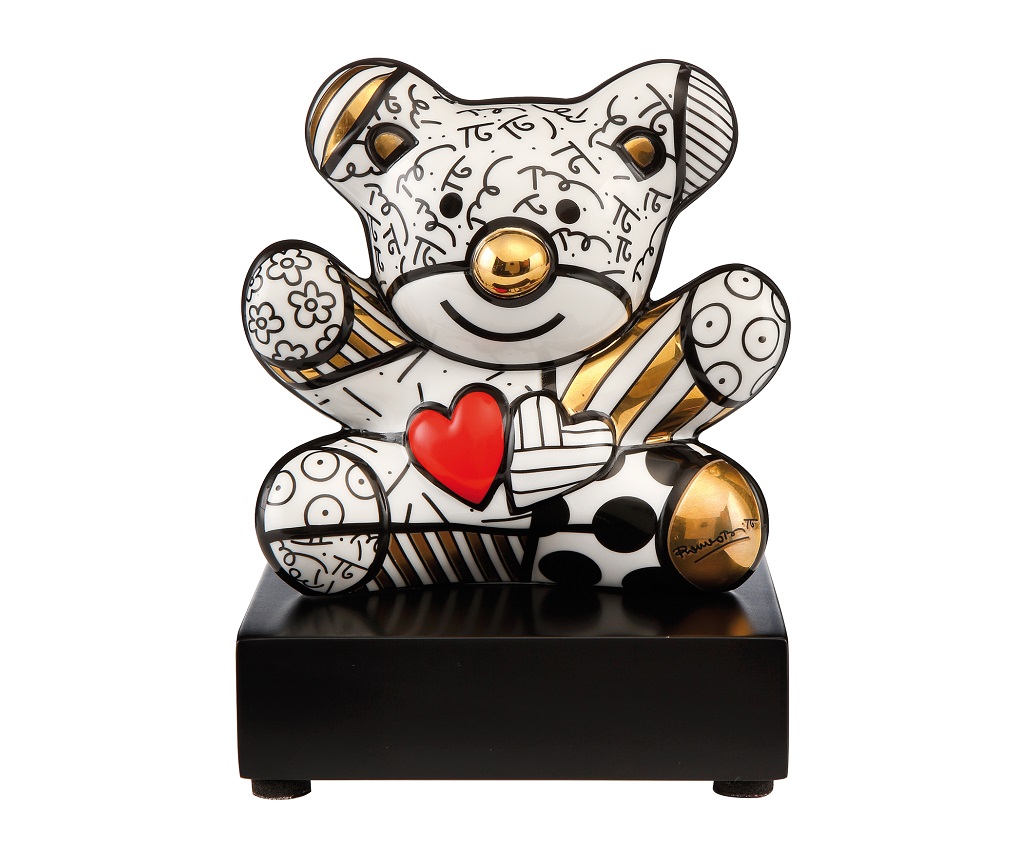 Golden Truly Yours - 瓷像 Pop Art Romero Britto